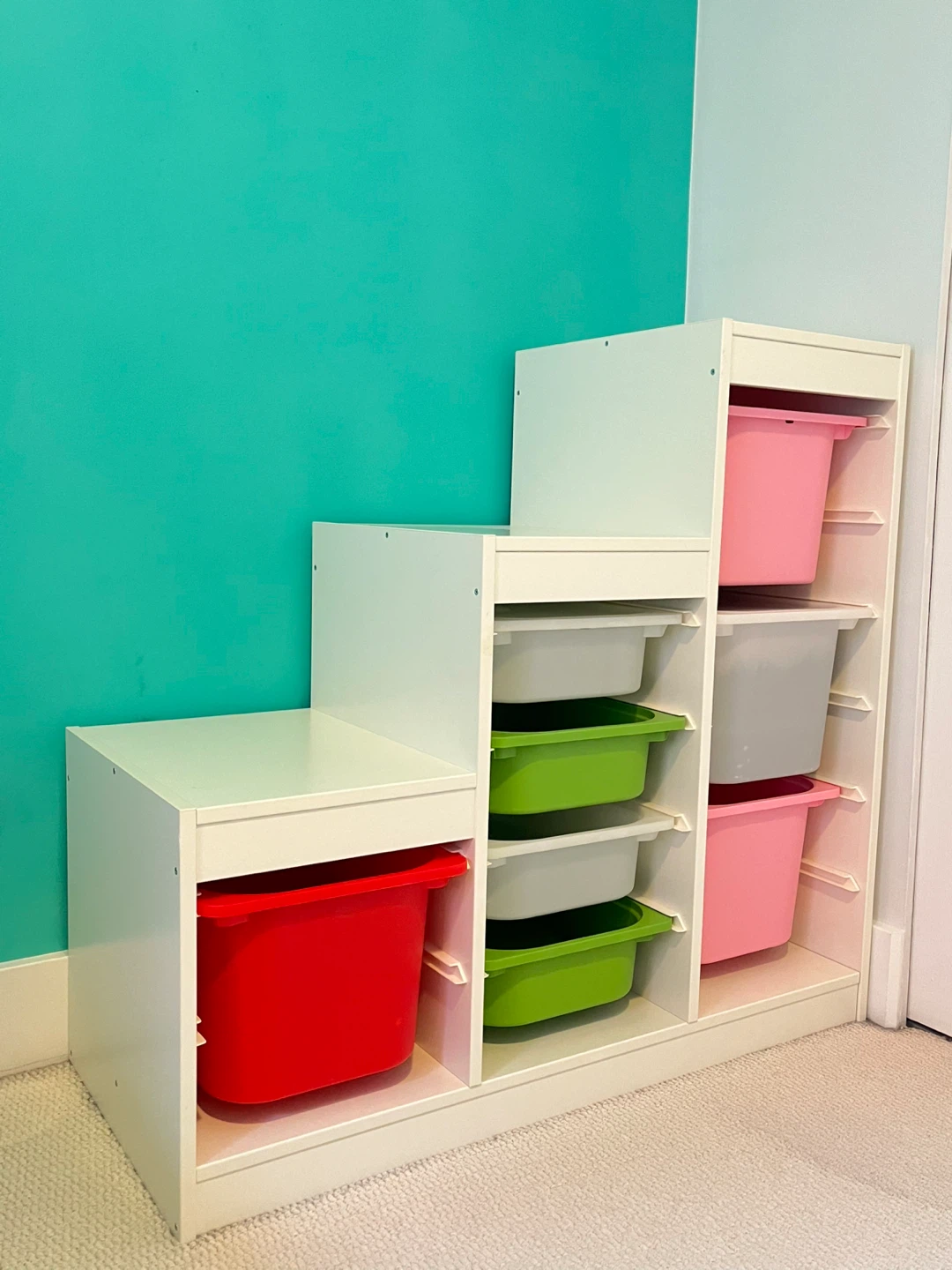 FREE Storage Shelf with Bins (Great condition) - photo 3
