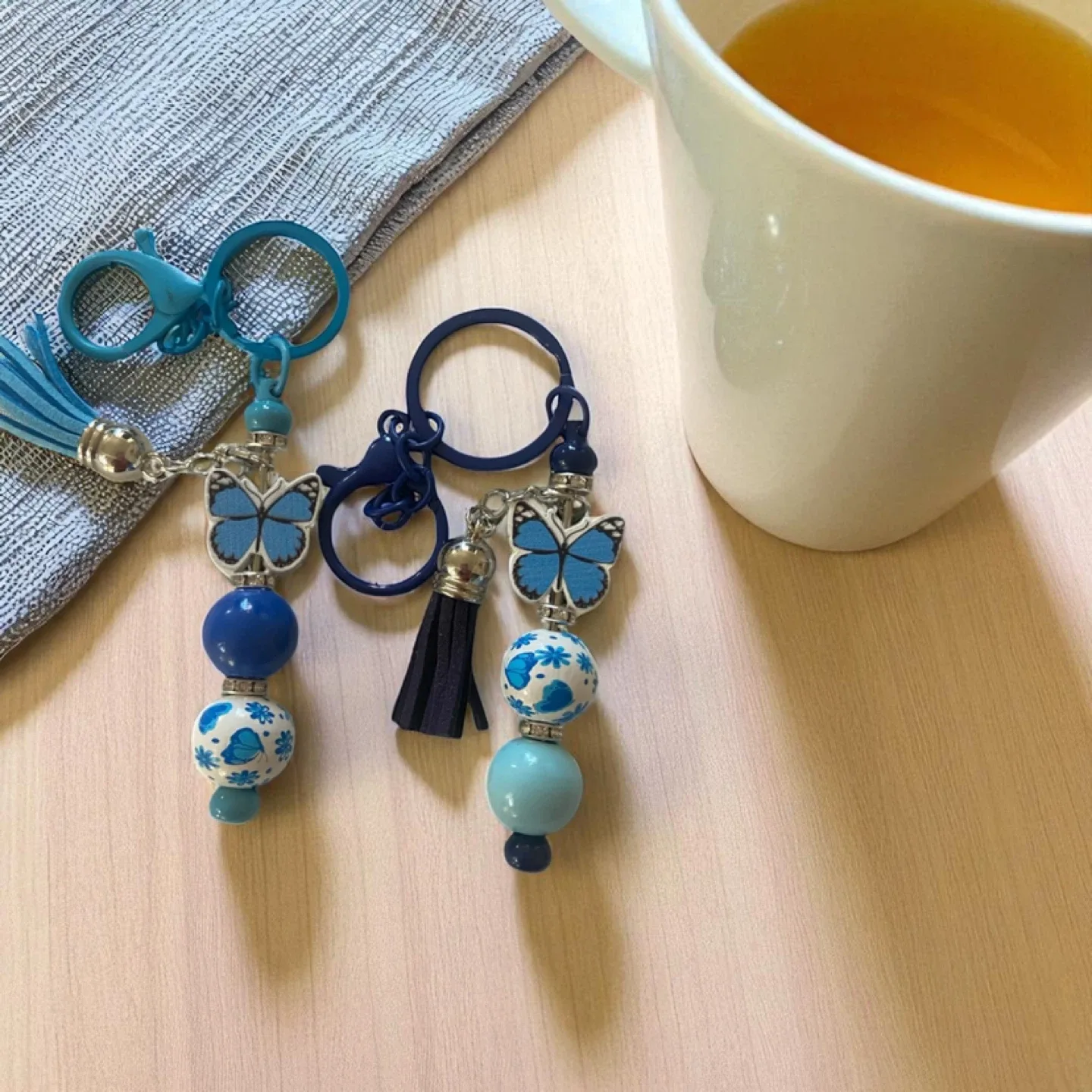 Butterfly Beaded Keychain image indicator(4)