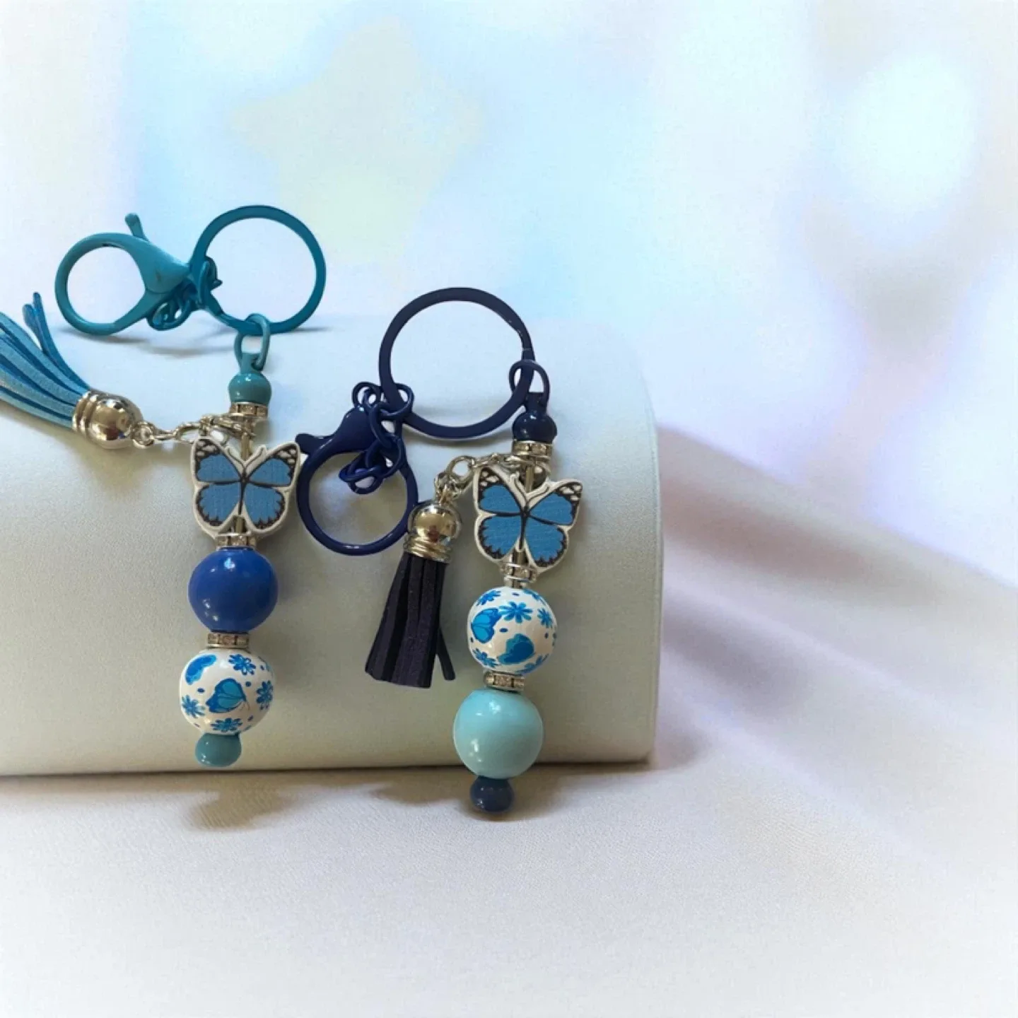 Butterfly Beaded Keychain image indicator(8)