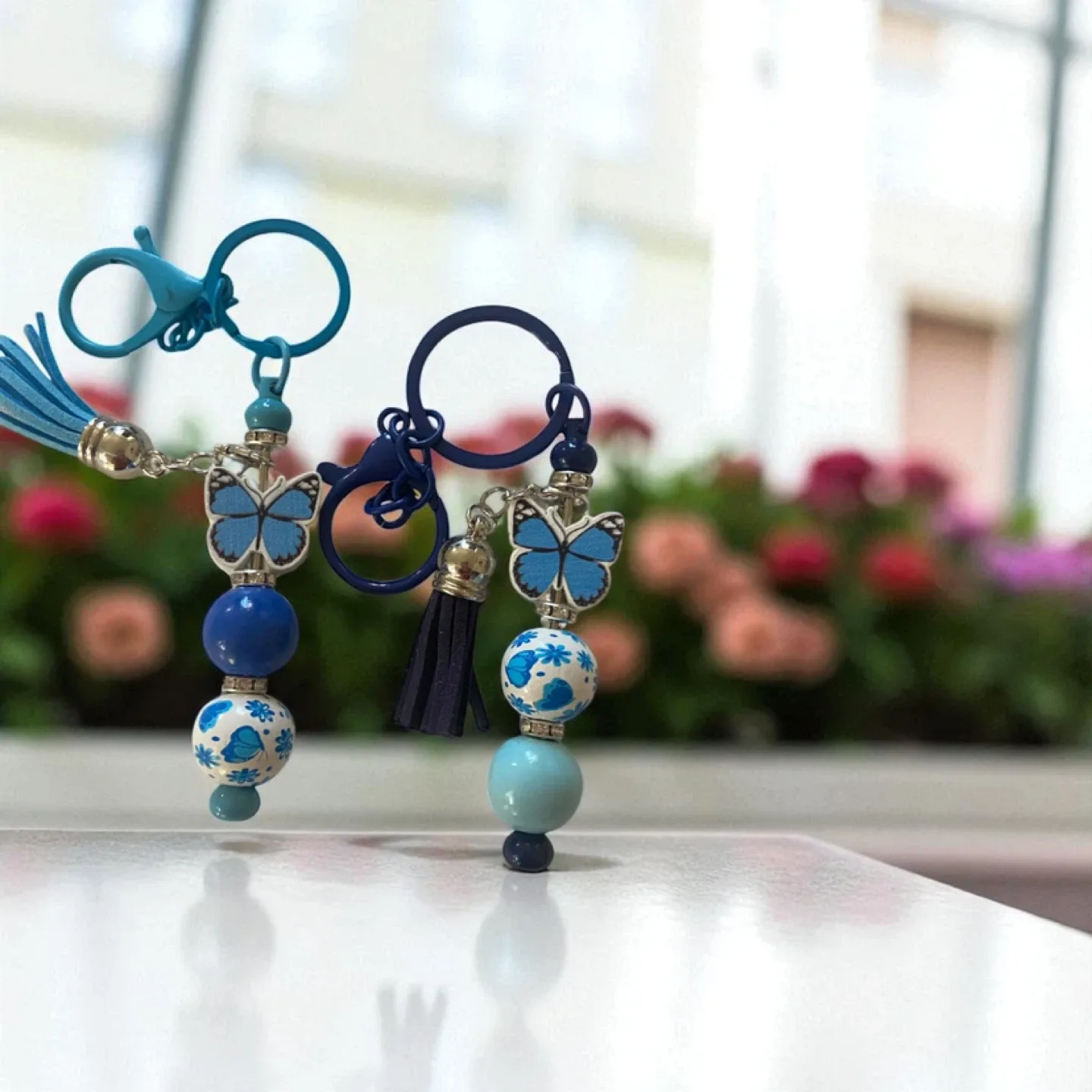 Butterfly Beaded Keychain image indicator(10)