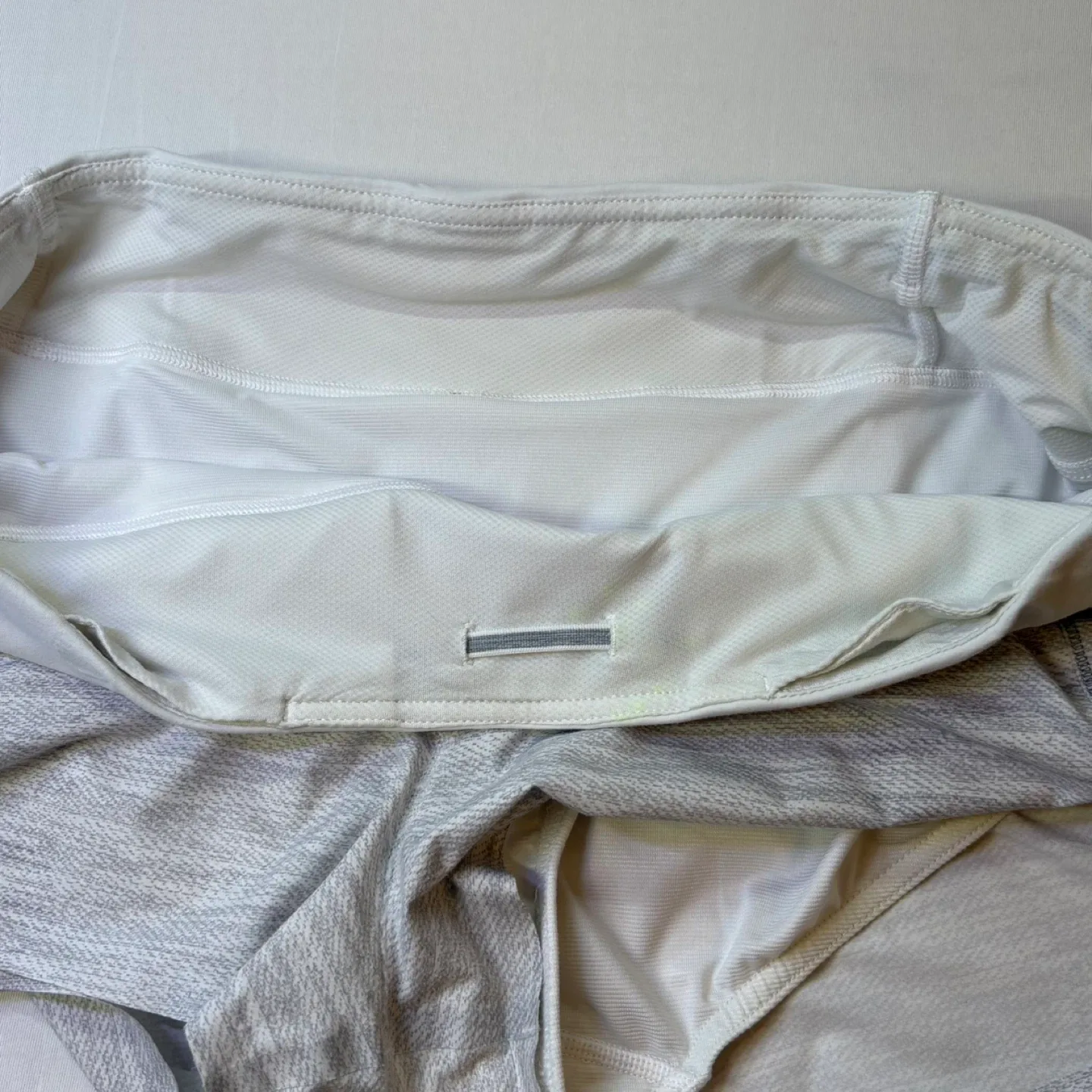 Lululemon Grey Light As Air Running Shorts Lined Lasercut Sz 10 image indicator(6)