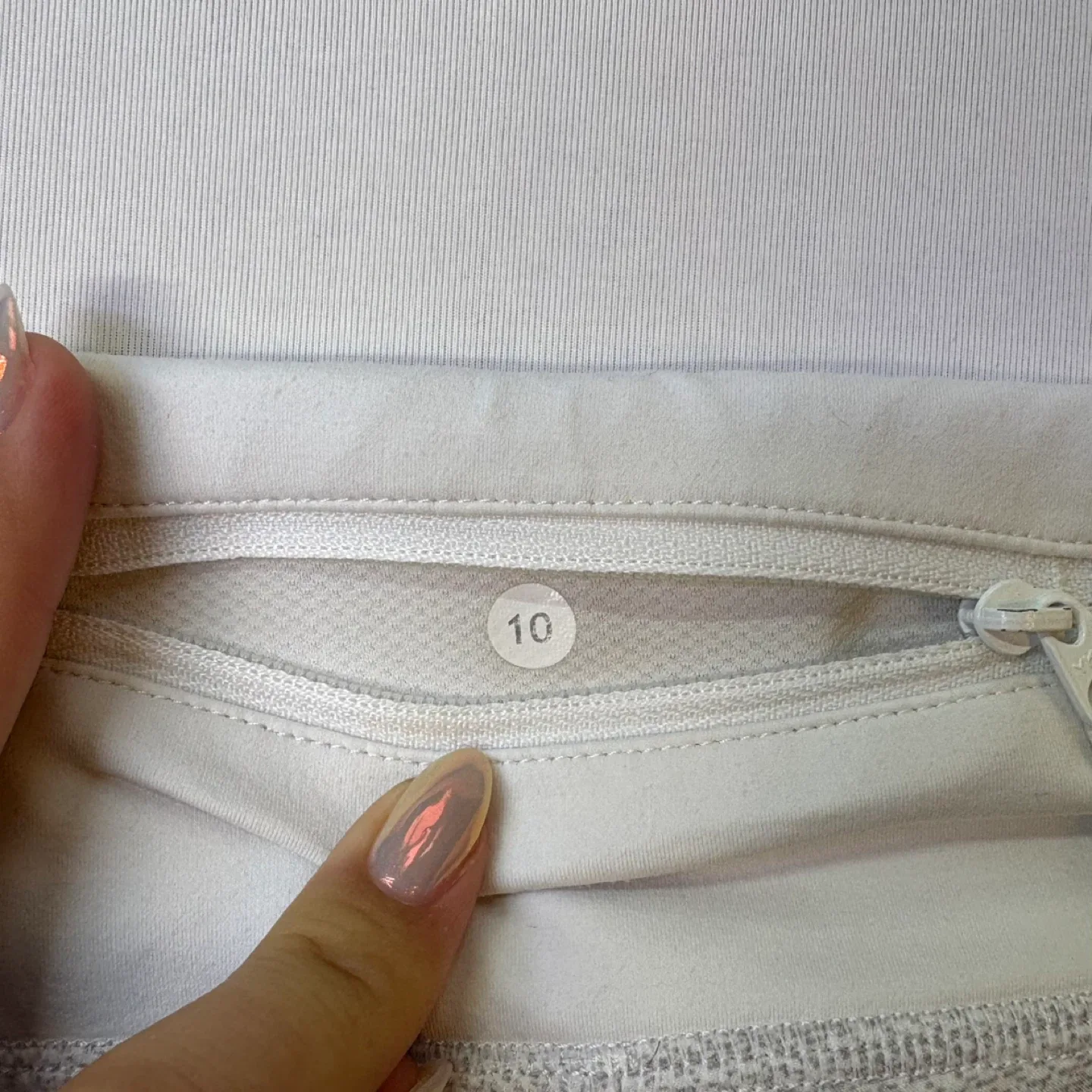 Lululemon Grey Light As Air Running Shorts Lined Lasercut Sz 10 image indicator(7)