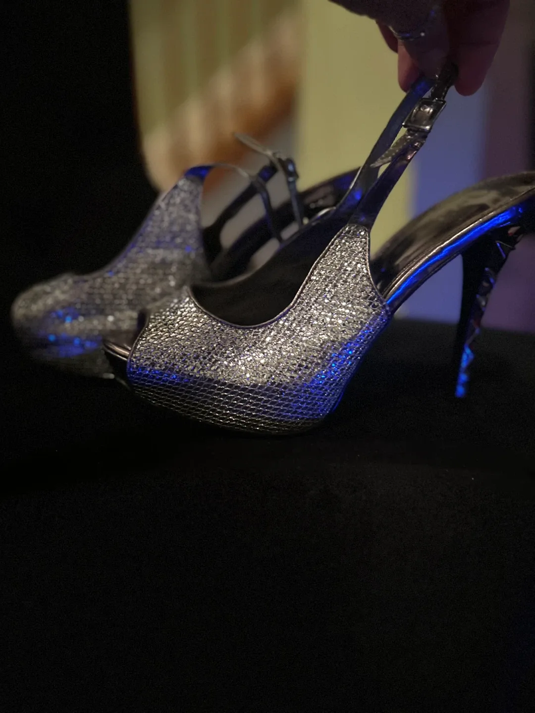 Silver Glitter Heels image indicator(4)