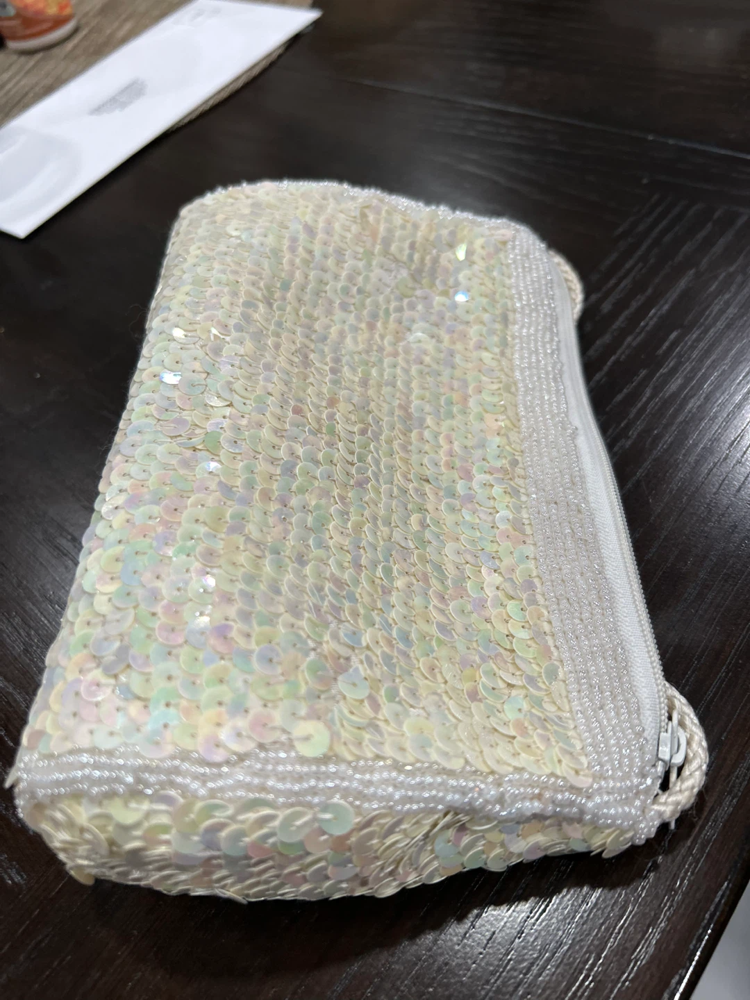 Sequin Beaded Evening Clutch Bag - photo 2