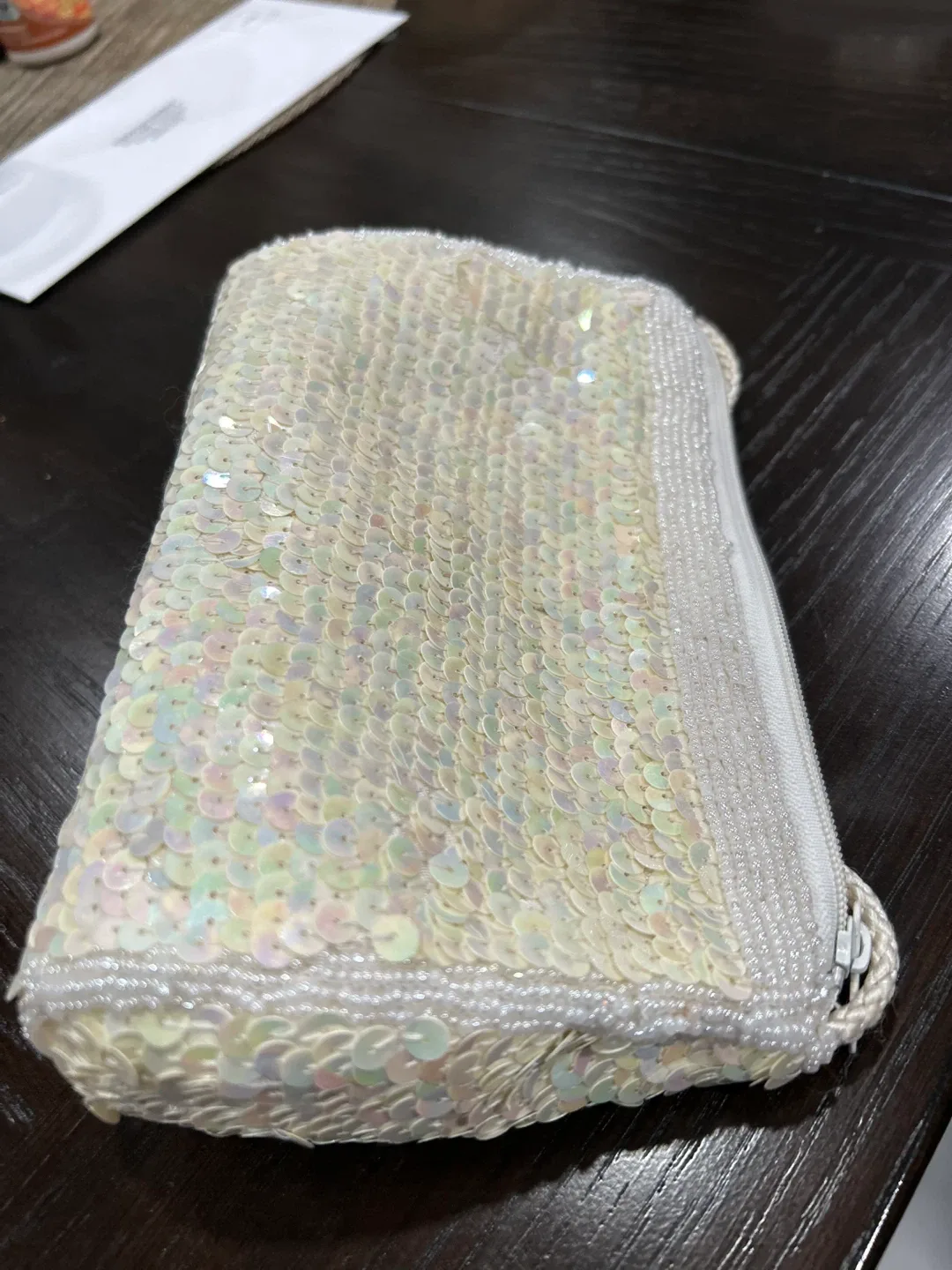 Sequin Beaded Evening Clutch Bag image indicator(2)