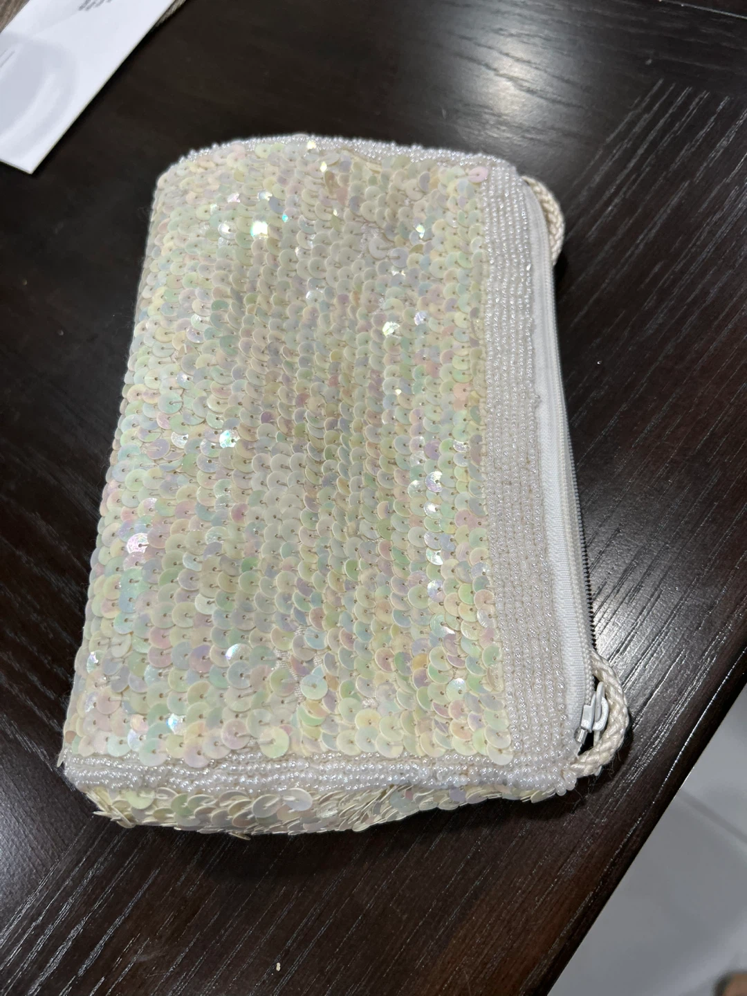 Sequin Beaded Evening Clutch Bag - photo 4