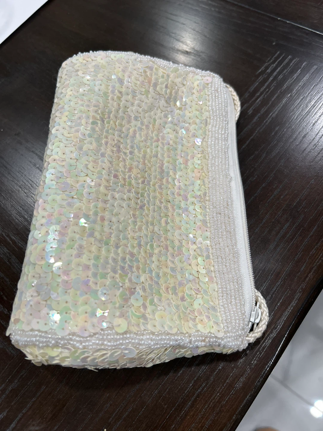 Sequin Beaded Evening Clutch Bag - photo 3