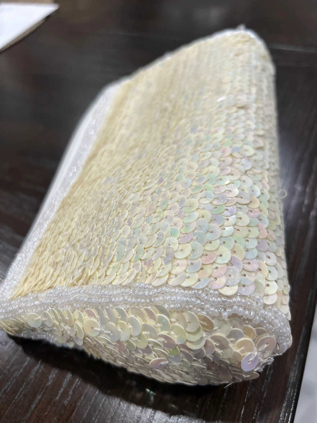 Sequin Beaded Evening Clutch Bag