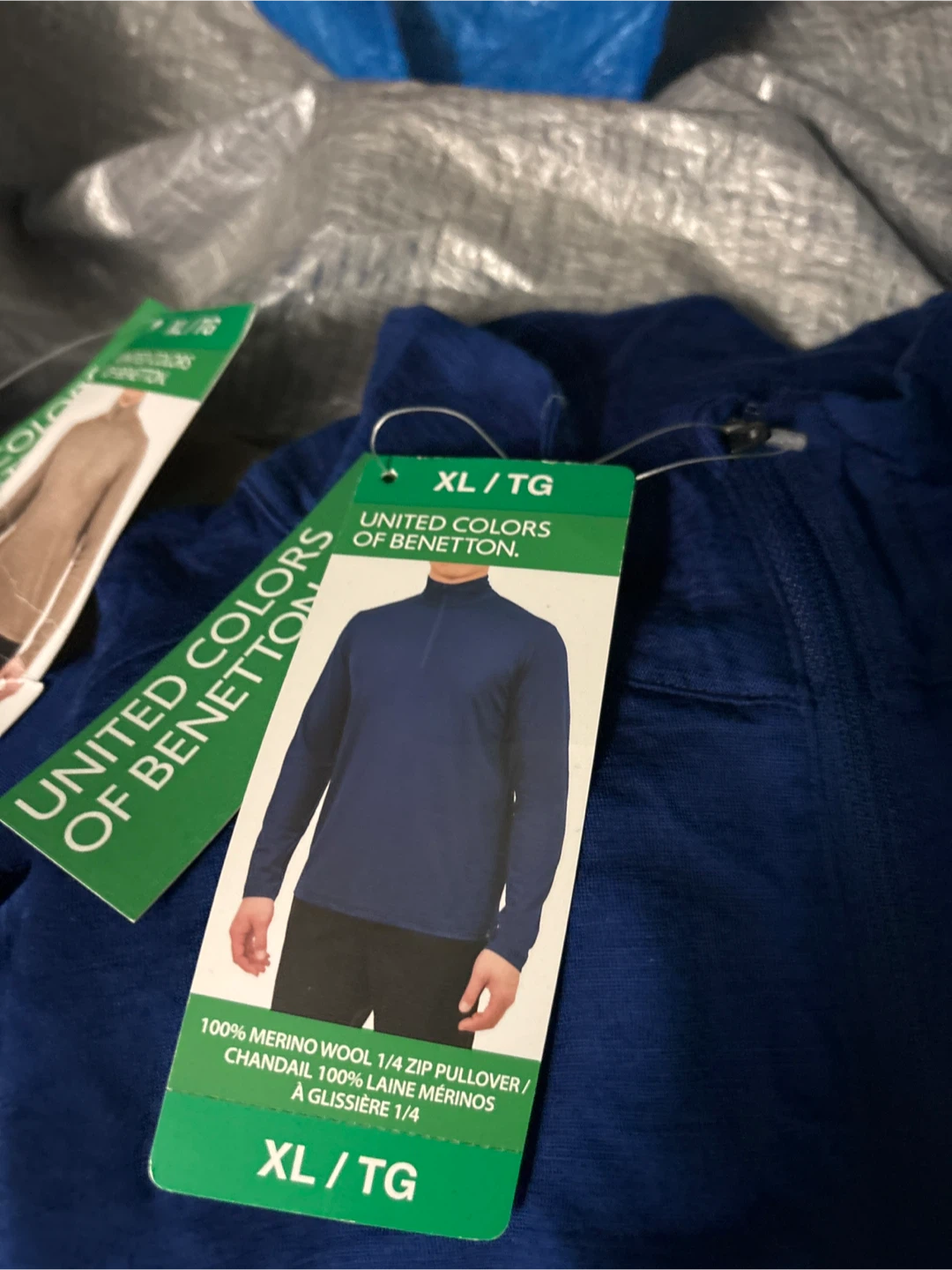 United Colors of Benetton 1/4 Zip Pullover XL - photo 3