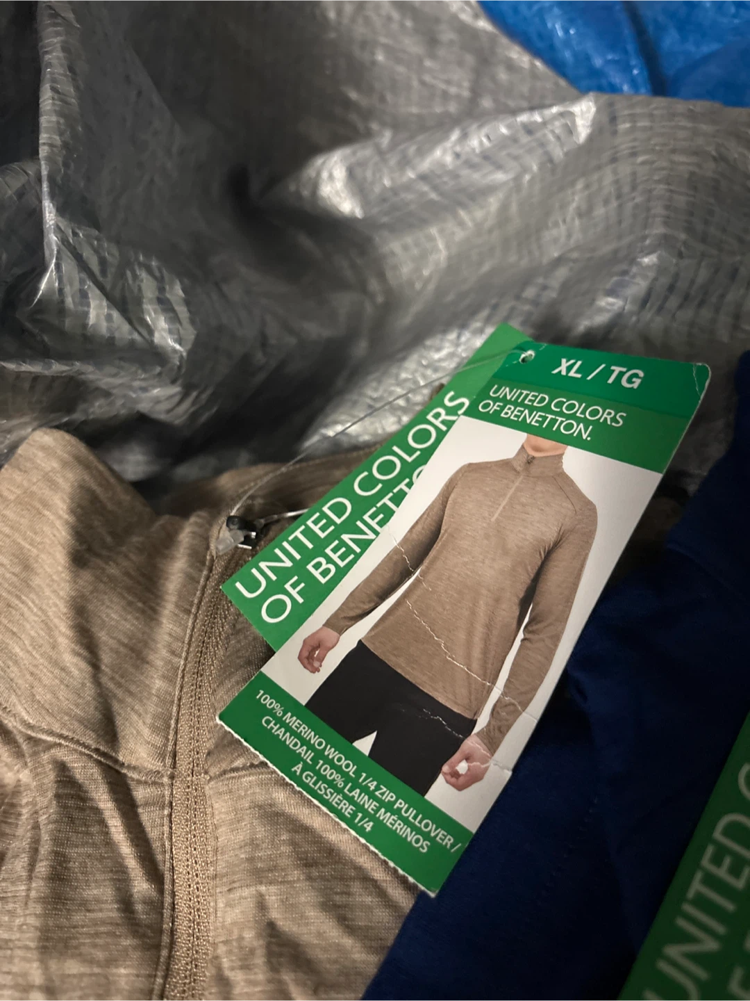 United Colors of Benetton 1/4 Zip Pullover XL - photo 2