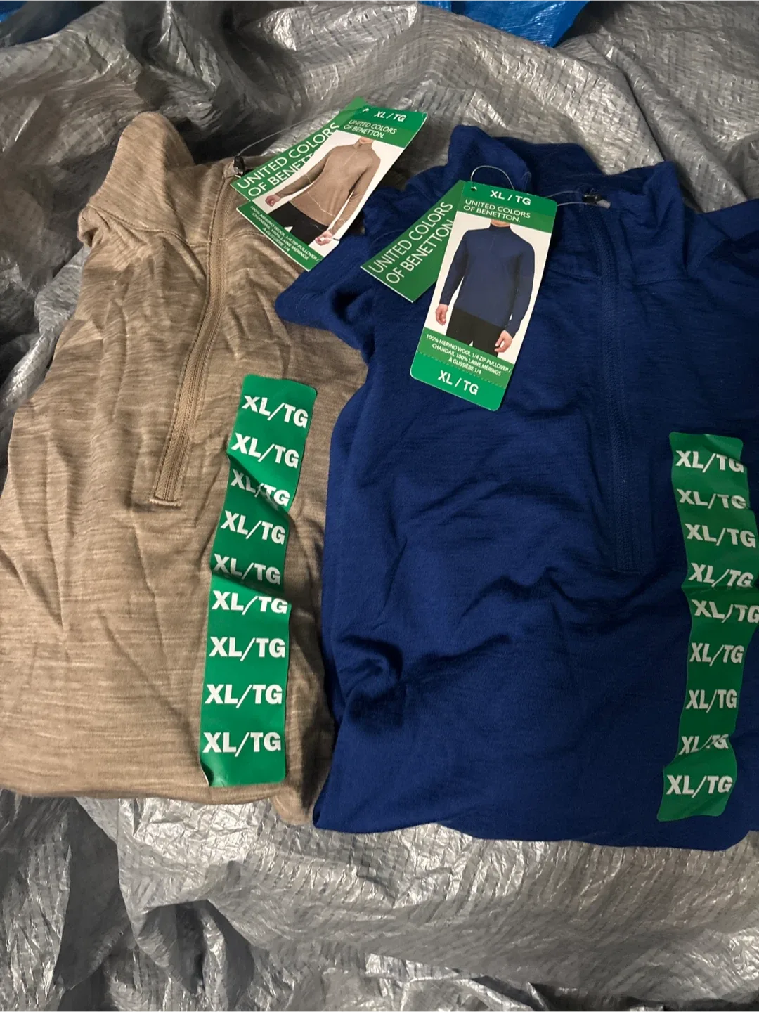 United Colors of Benetton 1/4 Zip Pullover XL thumbnail