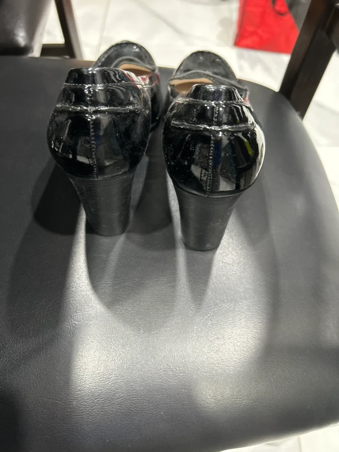 Michael Kors Black Patent Leather Heels - Size 8 image indicator(3)