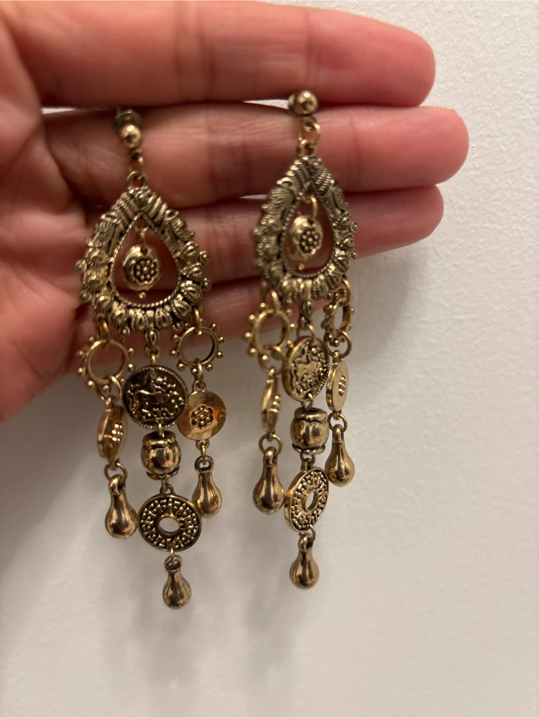 Gold Dangle Earrings