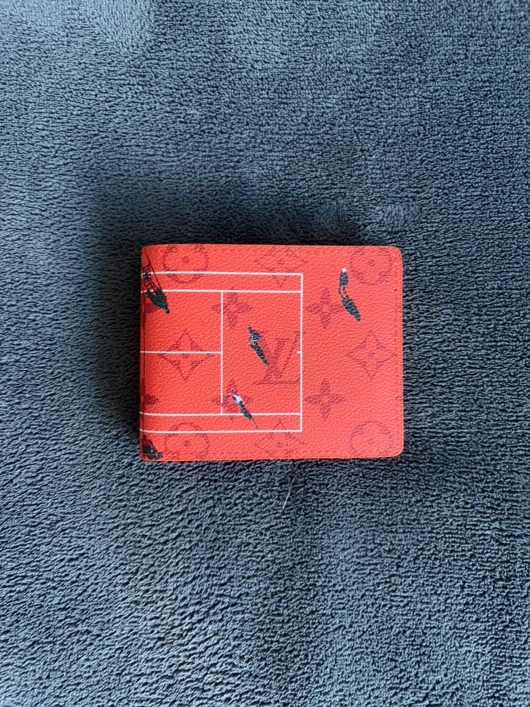 Louis Vuitton Brick Red Tennis Wallet | Pre Owned | Good Cond. thumbnail