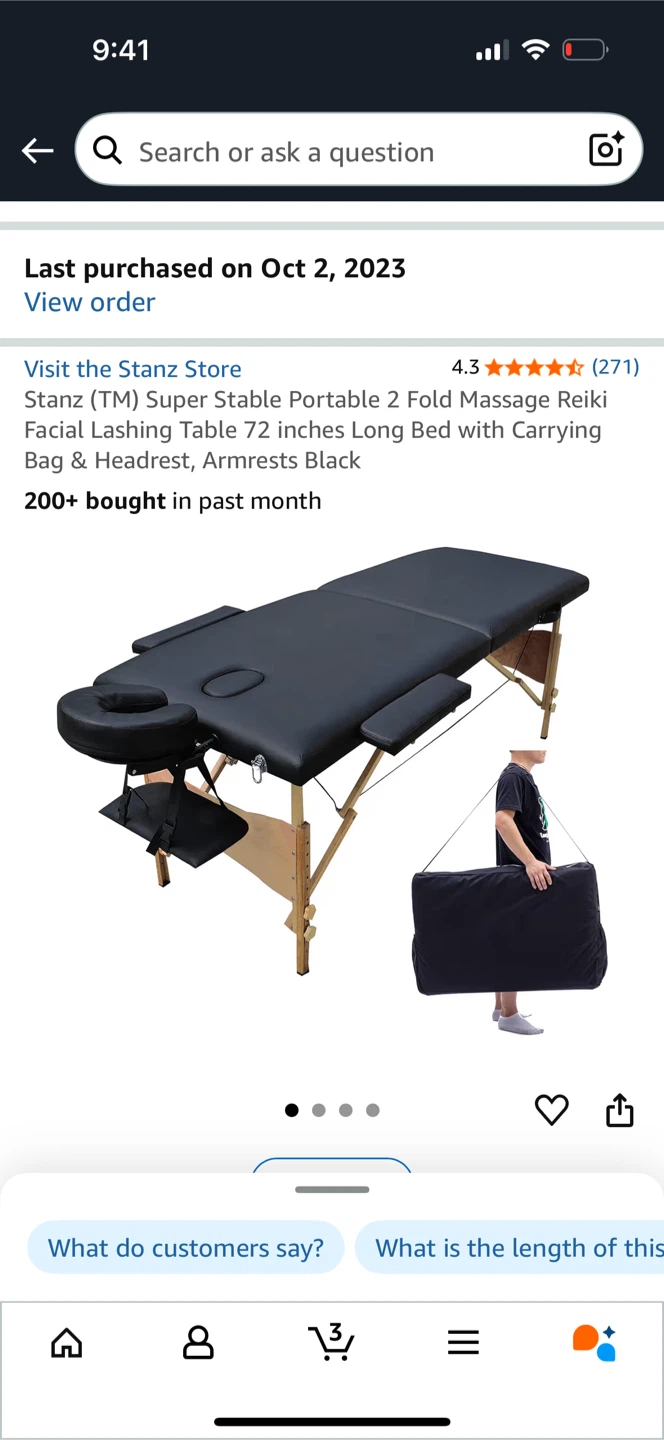 Portable 2 Fold Massage Table
