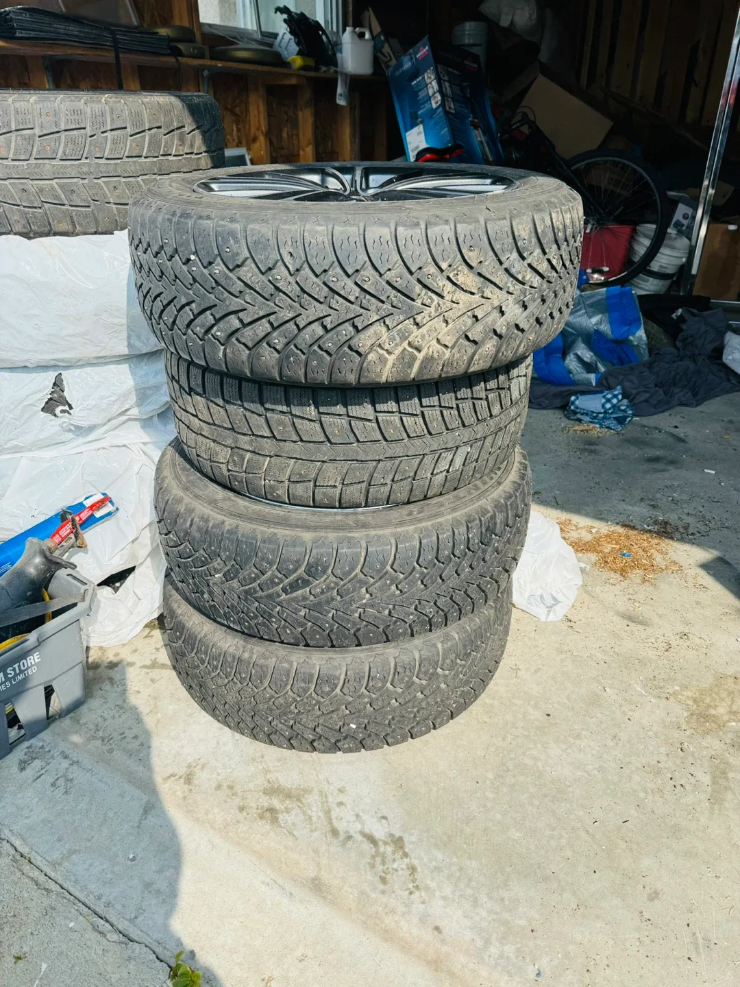 Stunned Winter Tires 215/55R17 with Rims image indicator(2)
