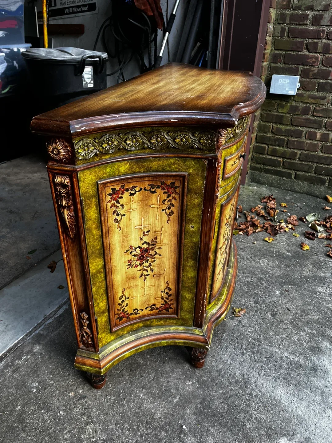 Ornate Floral Accent Cabinet image indicator(2)