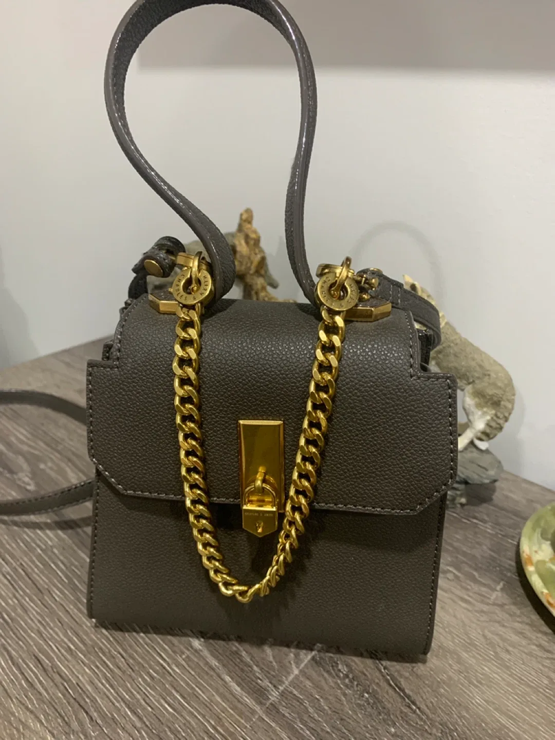 Charles & Keith Top Handle Chain Bag
