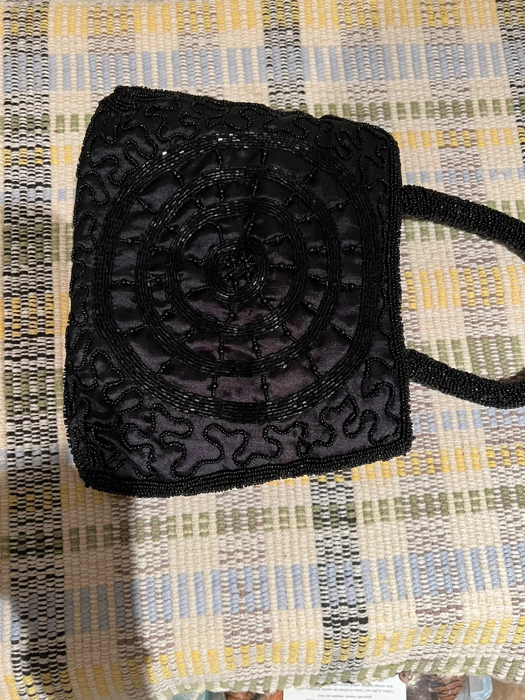 Annex Black Beaded Handbag thumbnail