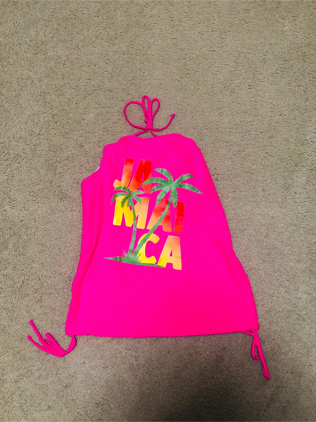 Hot Pink Jamaica Swimsuit Coverup - XL