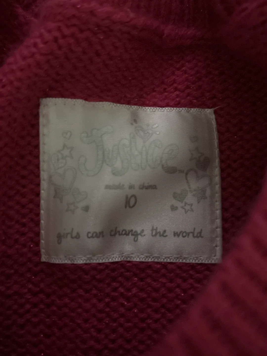 Justice Girls' Sweater Dress - Size 10 image indicator(2)