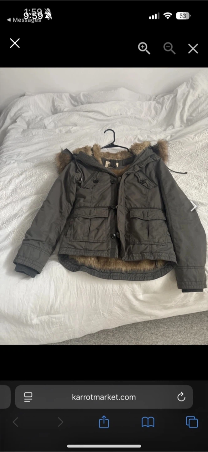 Tna  Olive Green Winter Jacket