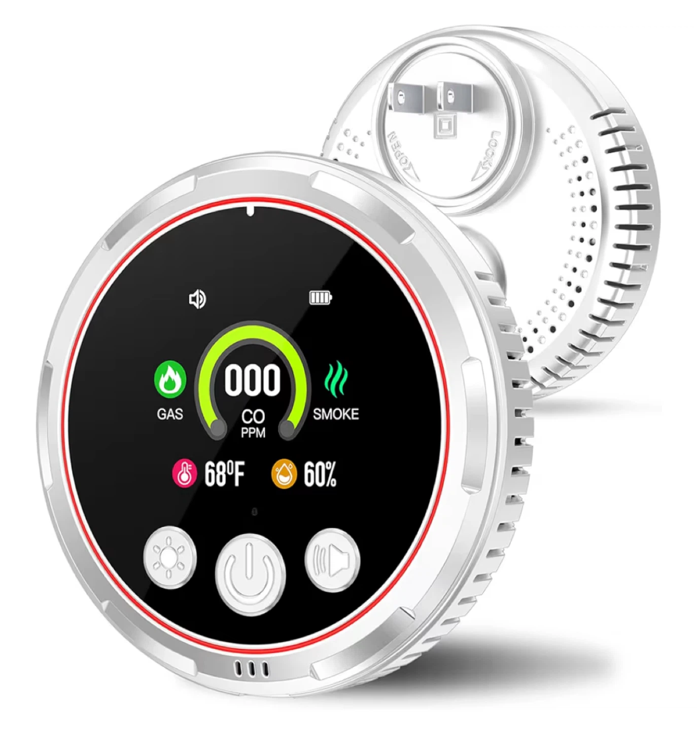 Gedsffati HD13-CGS Smoke, Gas & Carbon Monoxide Alarm
