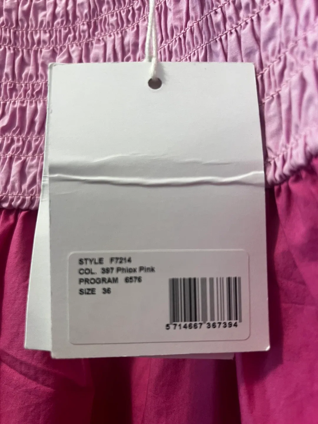 GANNI Pink Shirred Mini Dress image indicator(9)