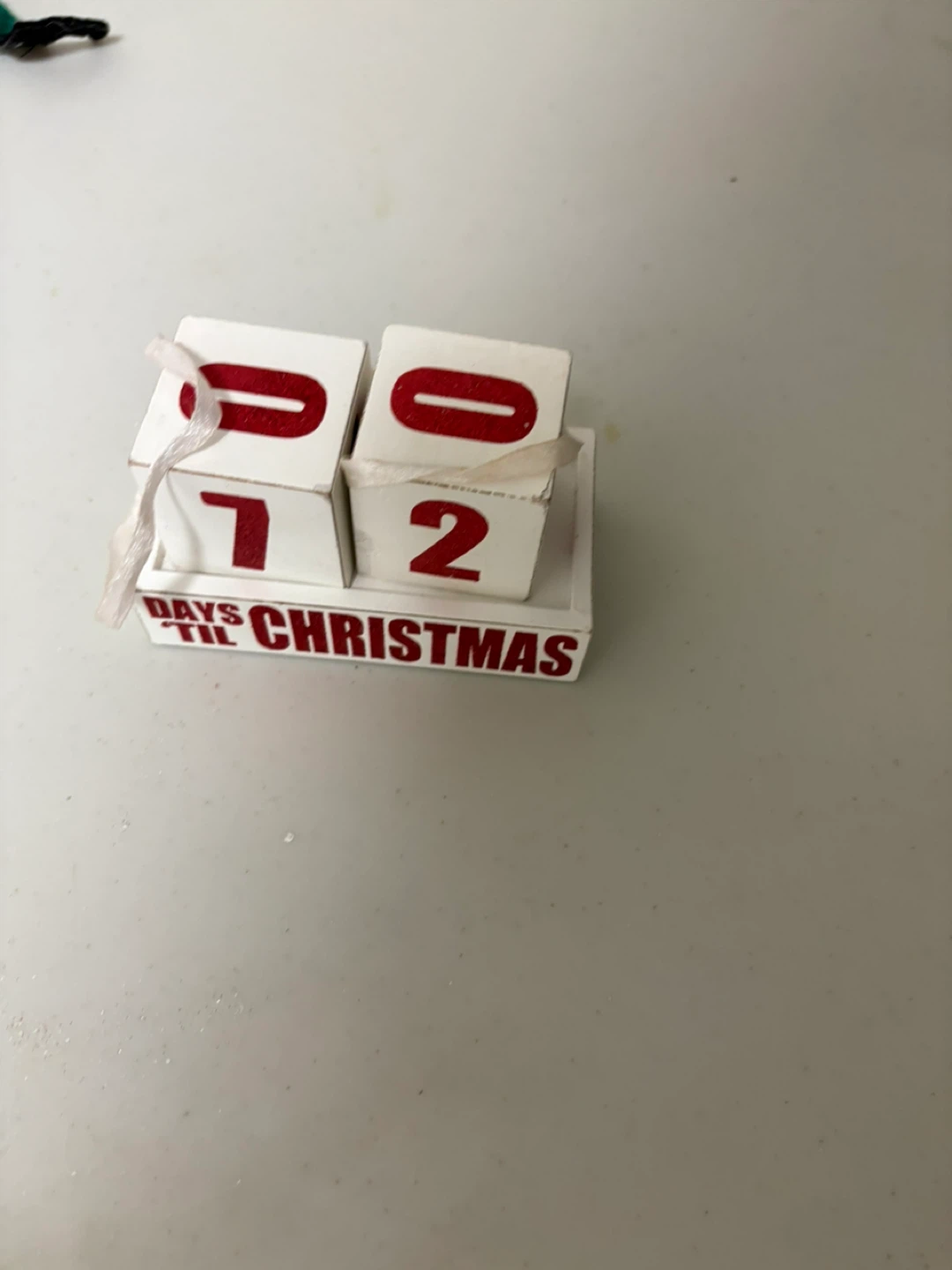 Days Til Christmas Block Calendar