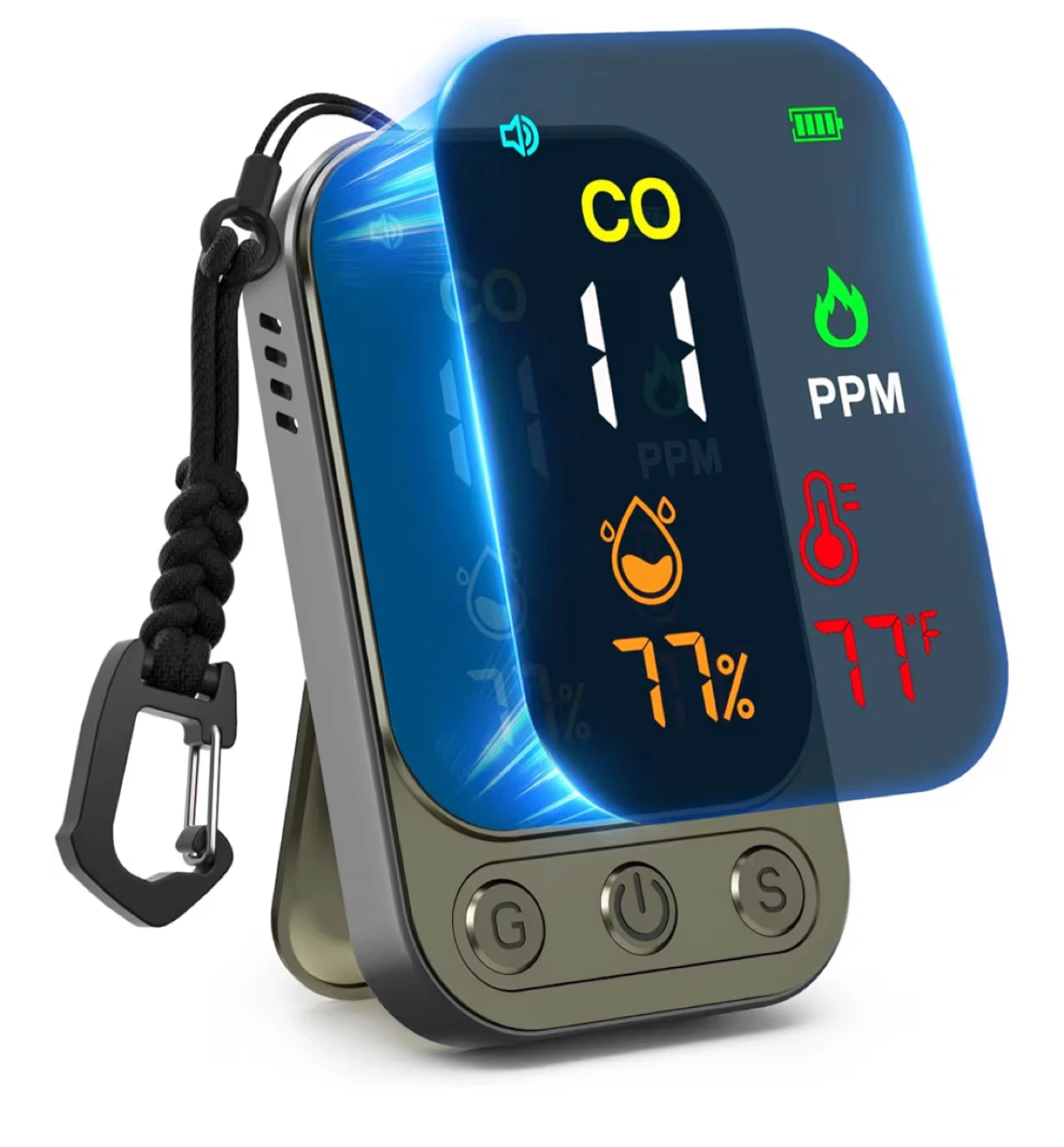 HAKINAKU Portable Carbon Monoxide Detector HD09