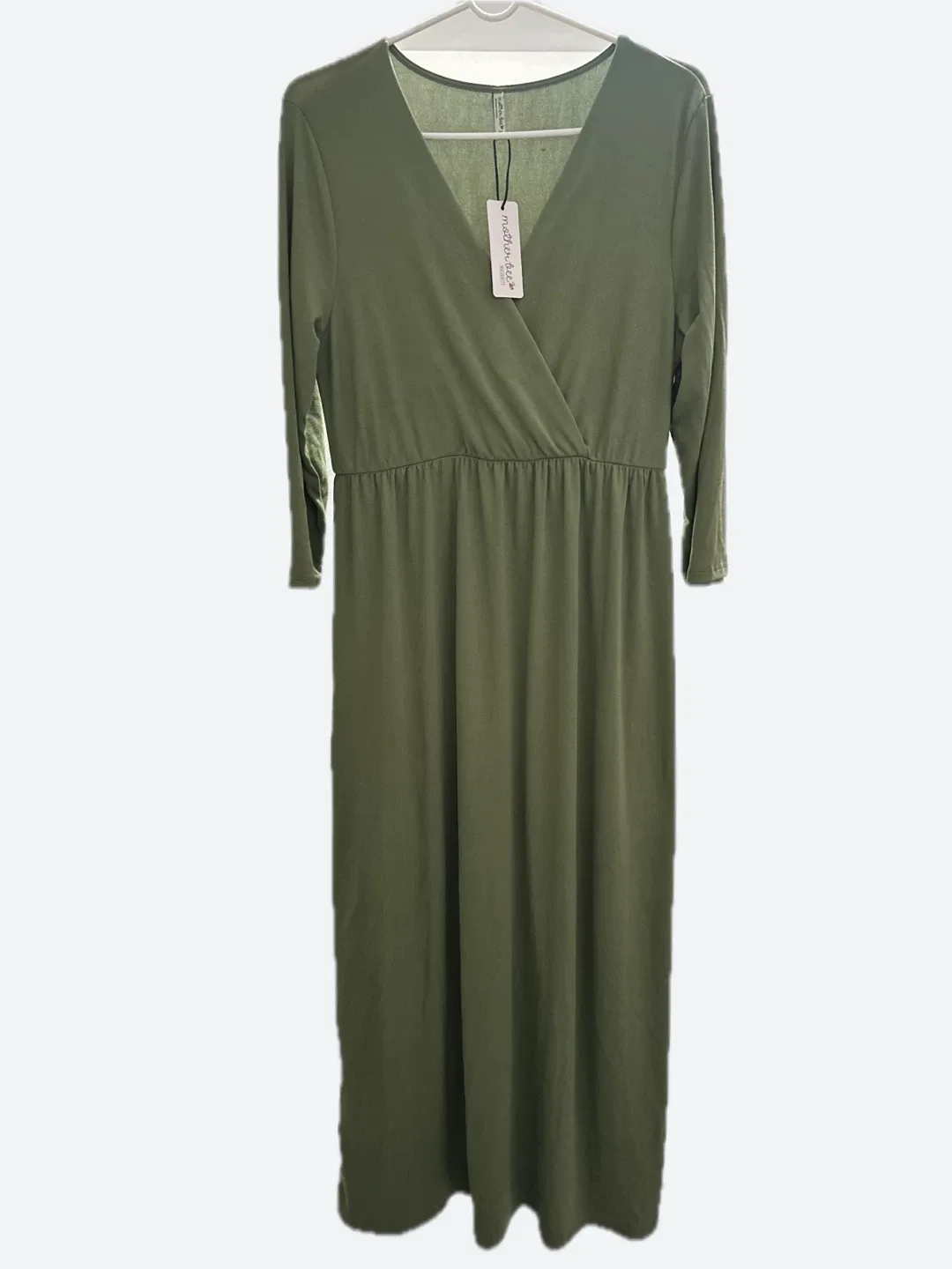 Mother Bee Olive Green Maternity Dress thumbnail