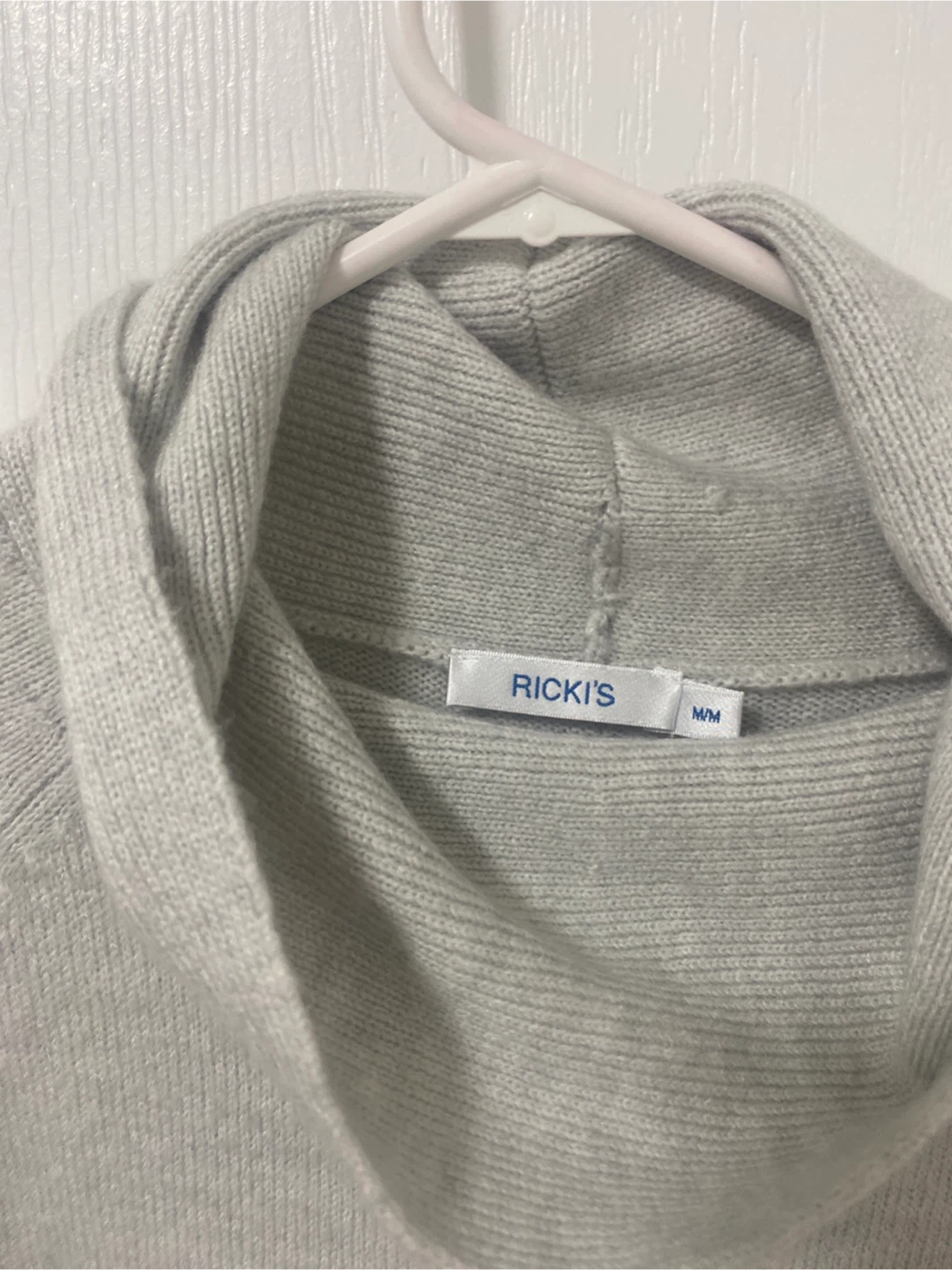 RICKI'S Grey Tunic Sweater - Size M - photo 2