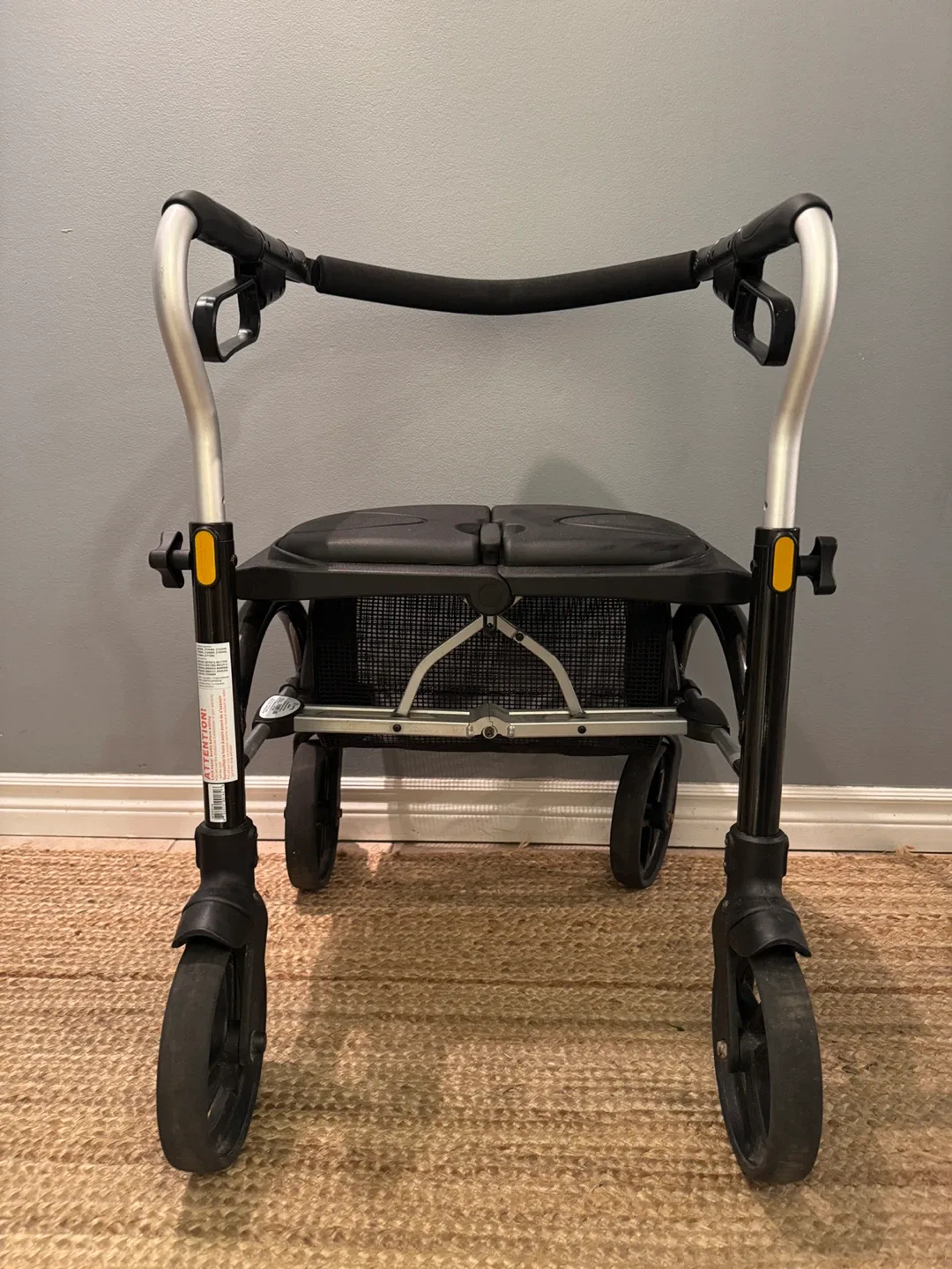 Evolution Xpresso Walker Rollator - Black thumbnail