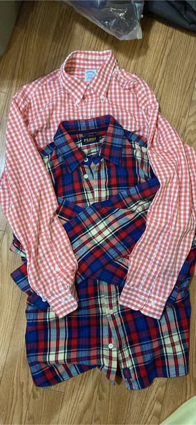 Like New Men Size L Brooks Brothers Shirt and Plory Shirt