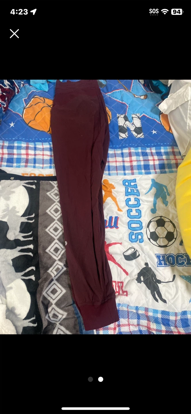 Burgundy Jogger Pants