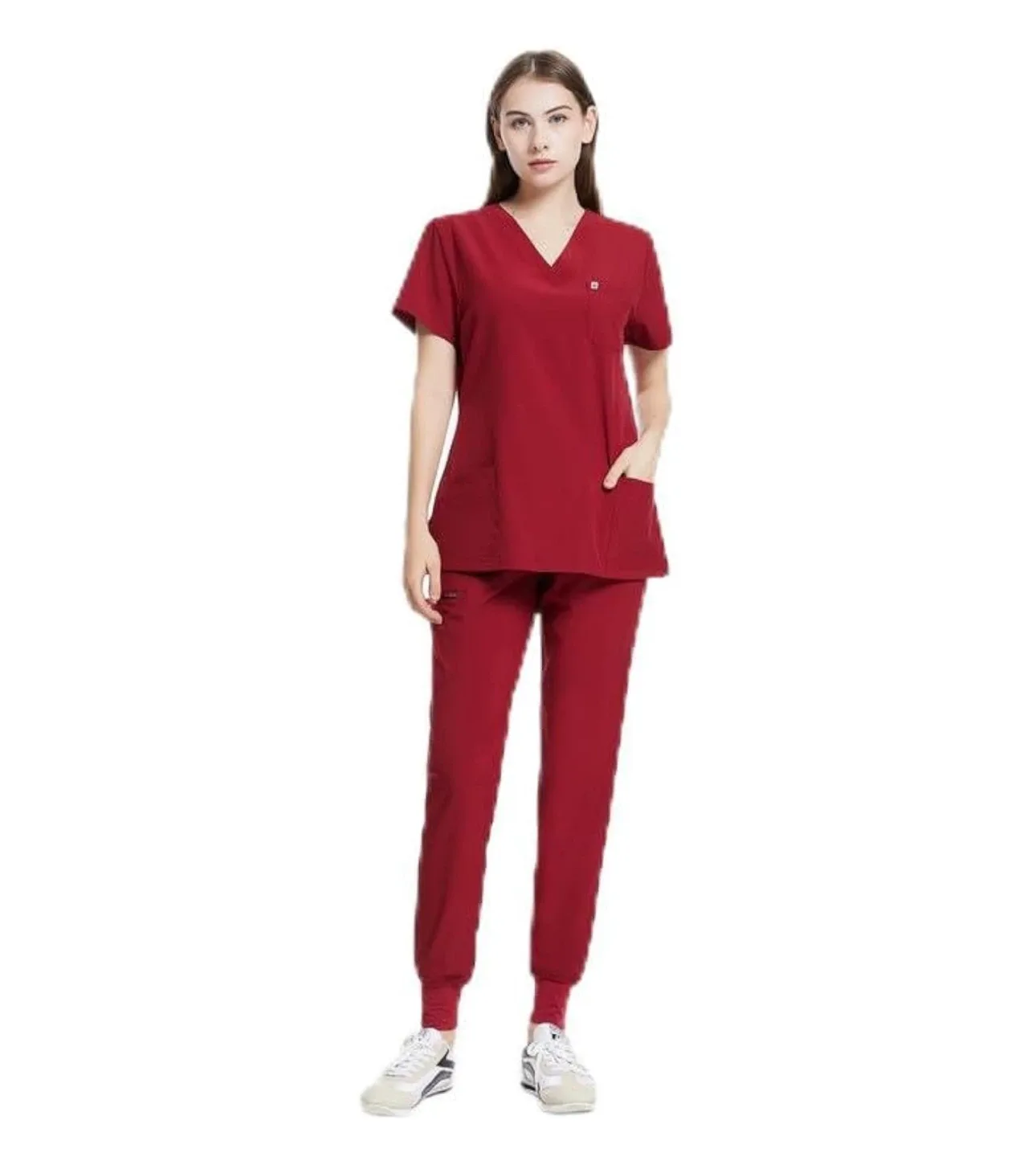309STC Series Scrub Set - Burgundy Size : M image indicator(4)