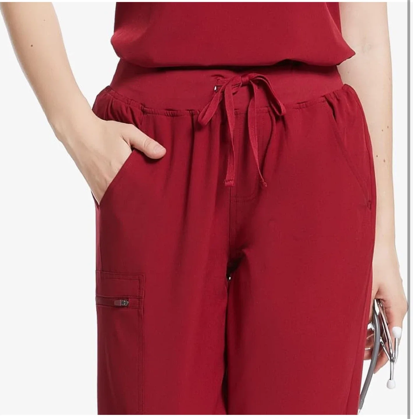 309STC Series Scrub Set - Burgundy Size : M image indicator(2)