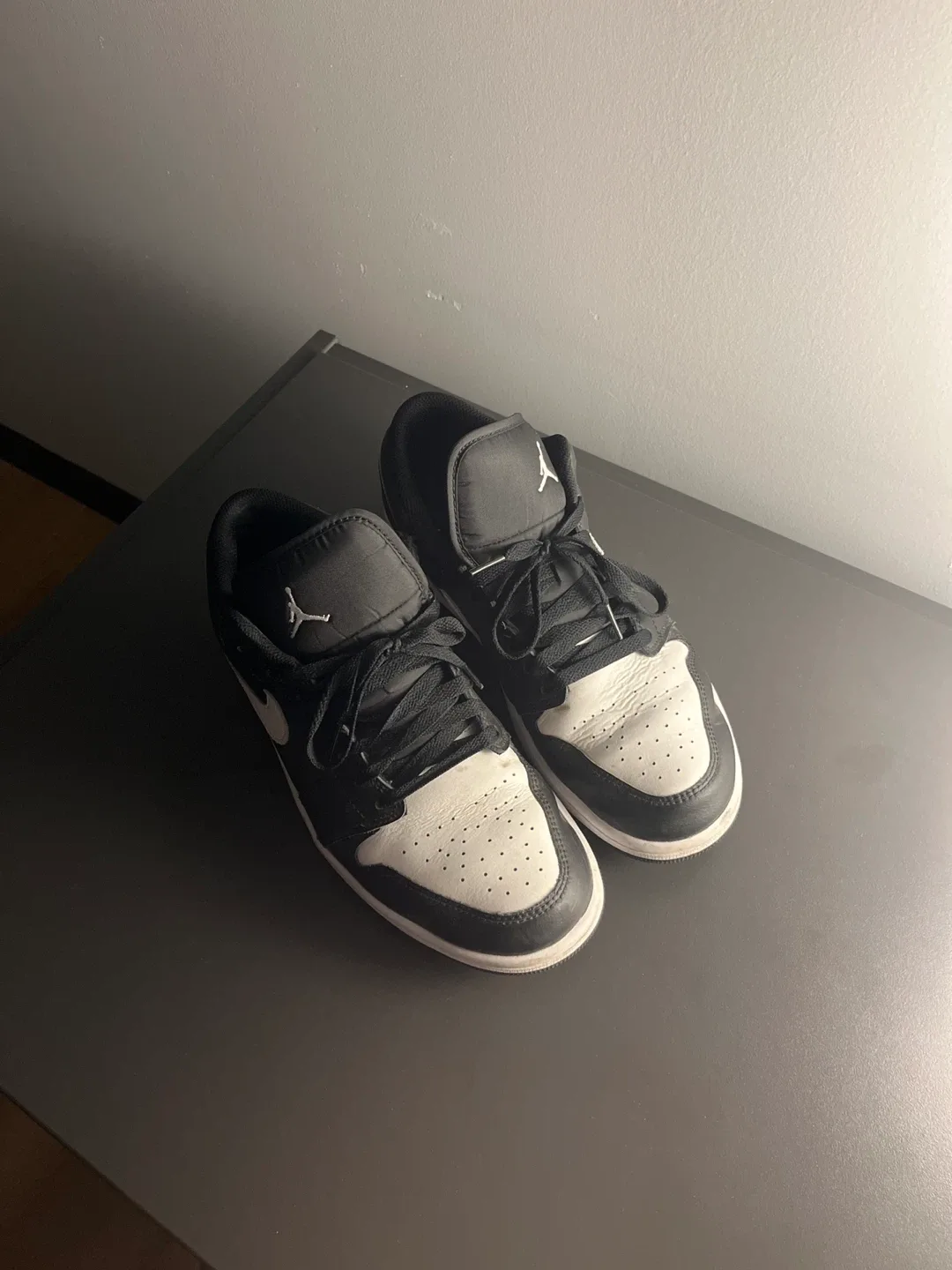 Jordan 1 Low Black White - Size 9.5