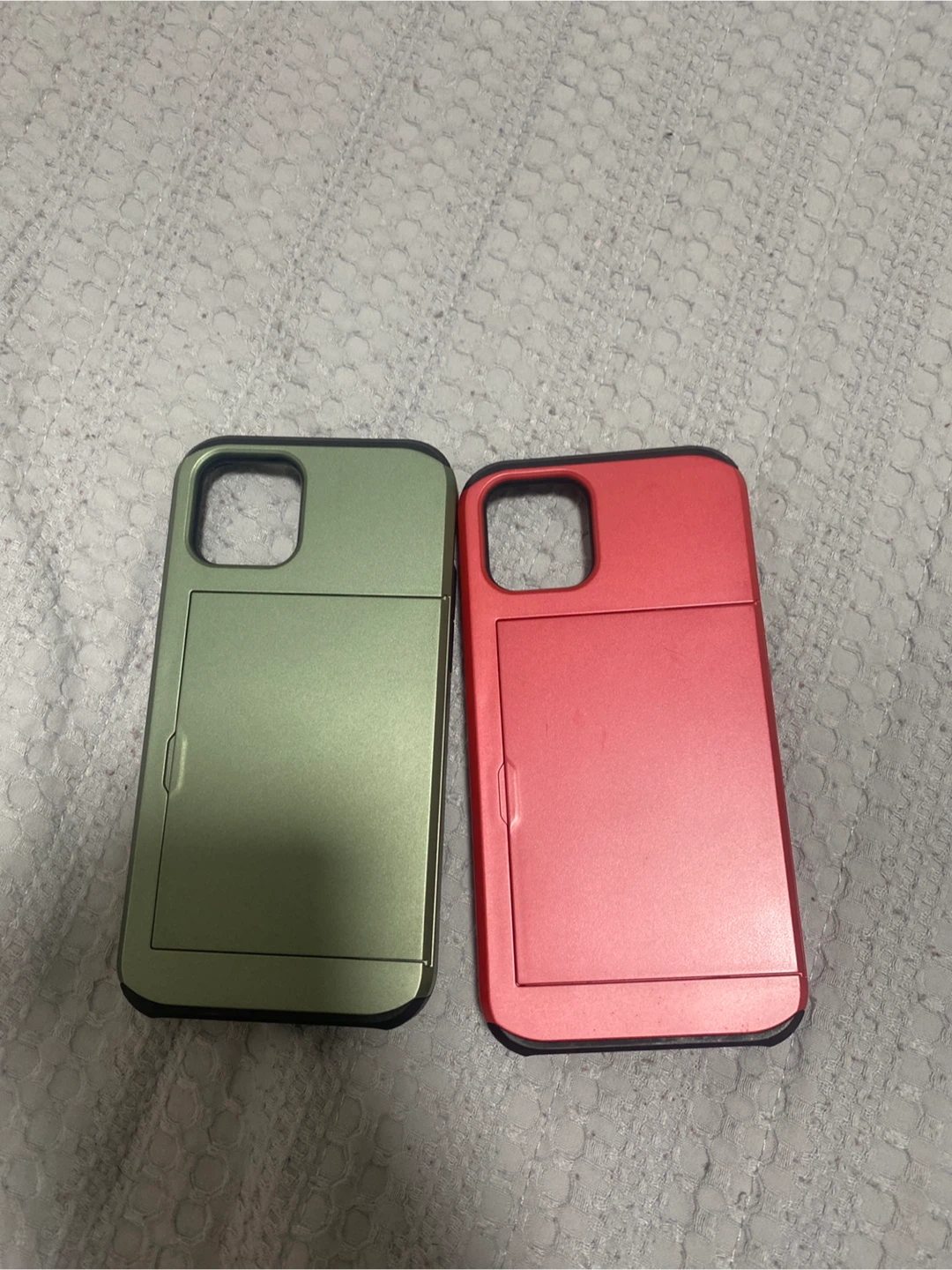 iPhone12  Case with Card Holder - Green & Red - photo 2