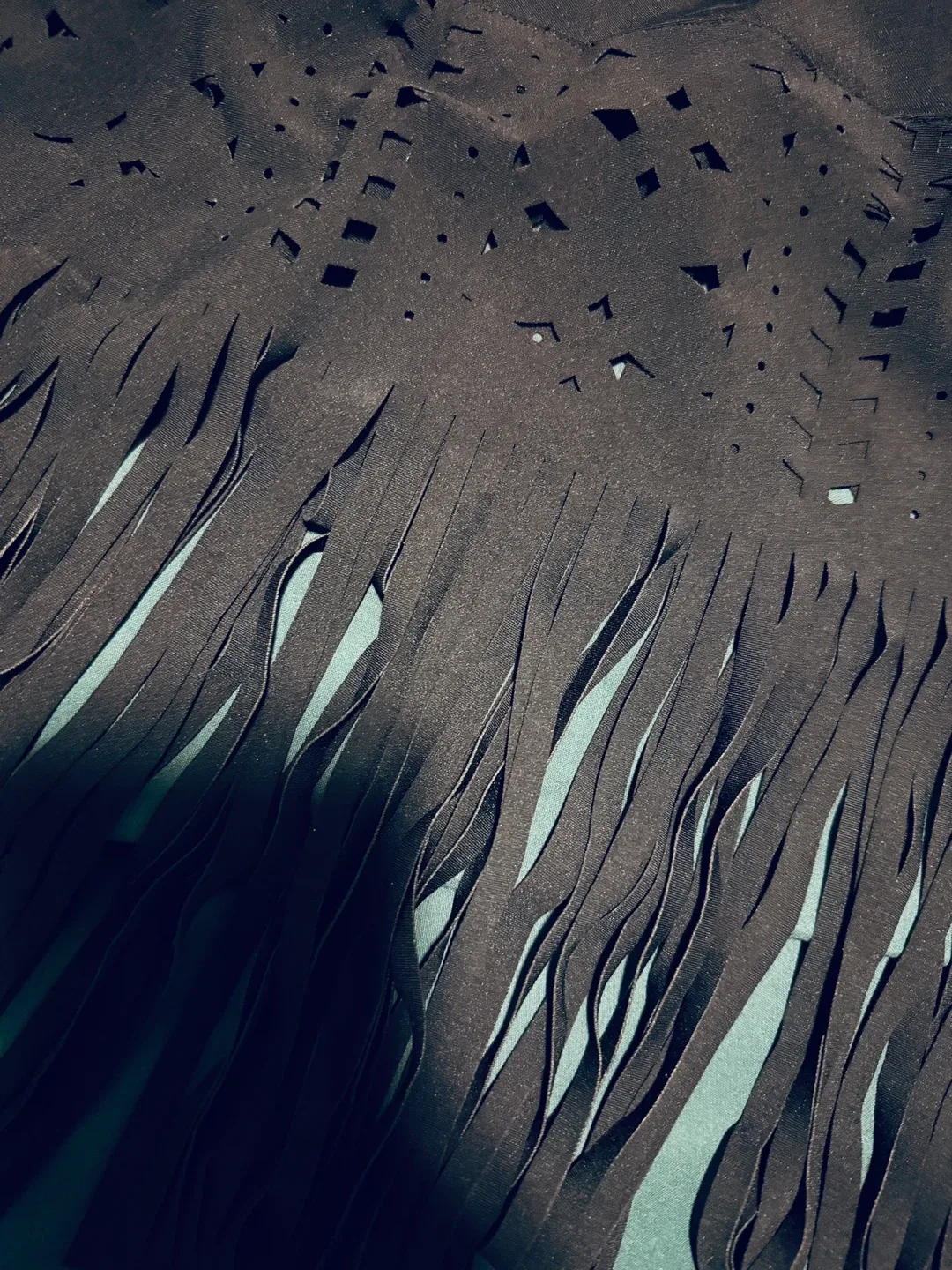 Black Long Sleeve Fringe Dress image indicator(3)