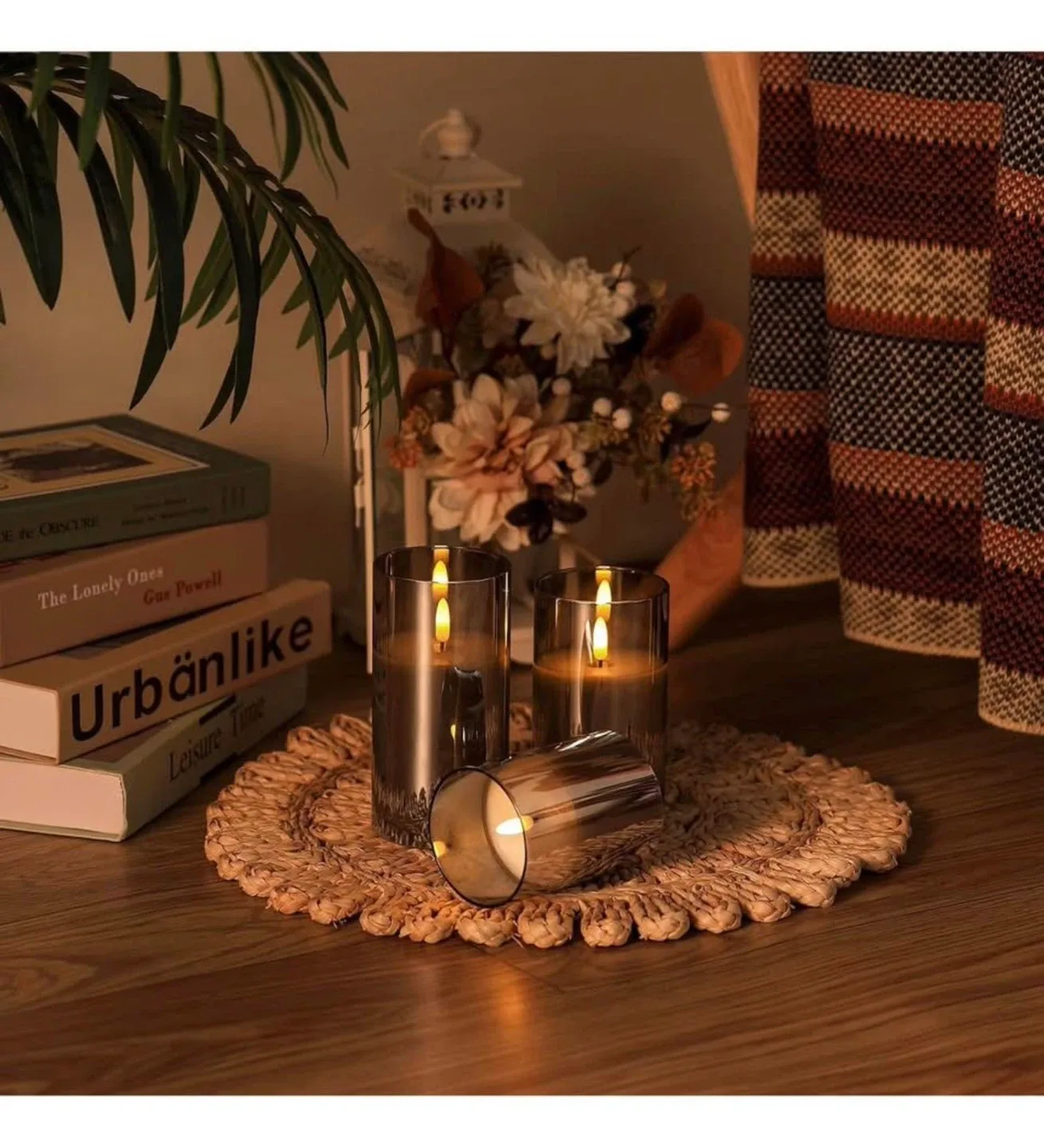 Set of 3 Flameless LED Candles with Remote image indicator(5)