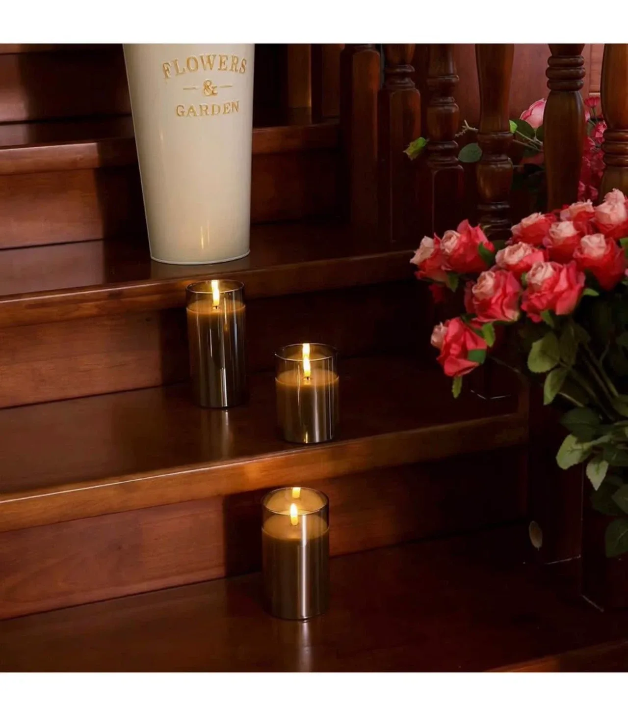 Set of 3 Flameless LED Candles with Remote image indicator(9)