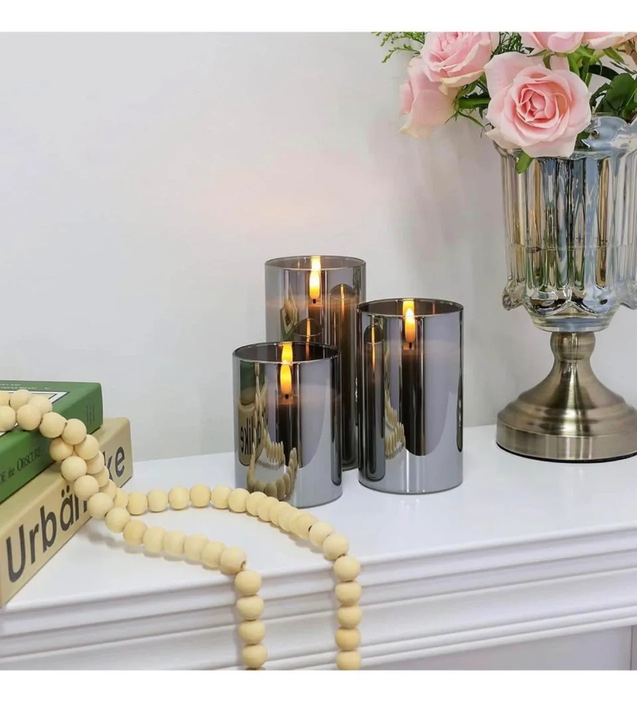 Set of 3 Flameless LED Candles with Remote image indicator(7)