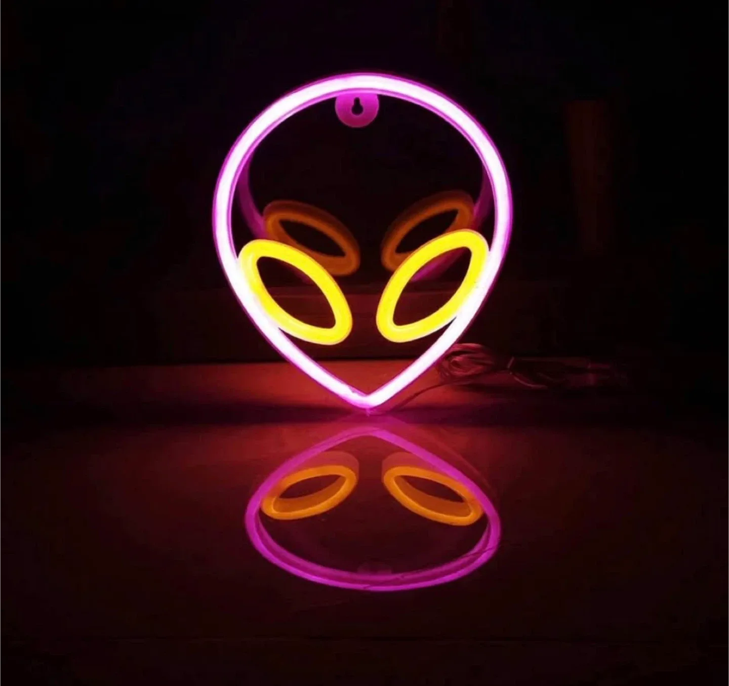 Alien Neon Sign, 7.8 x 8.7 inches, brand new
