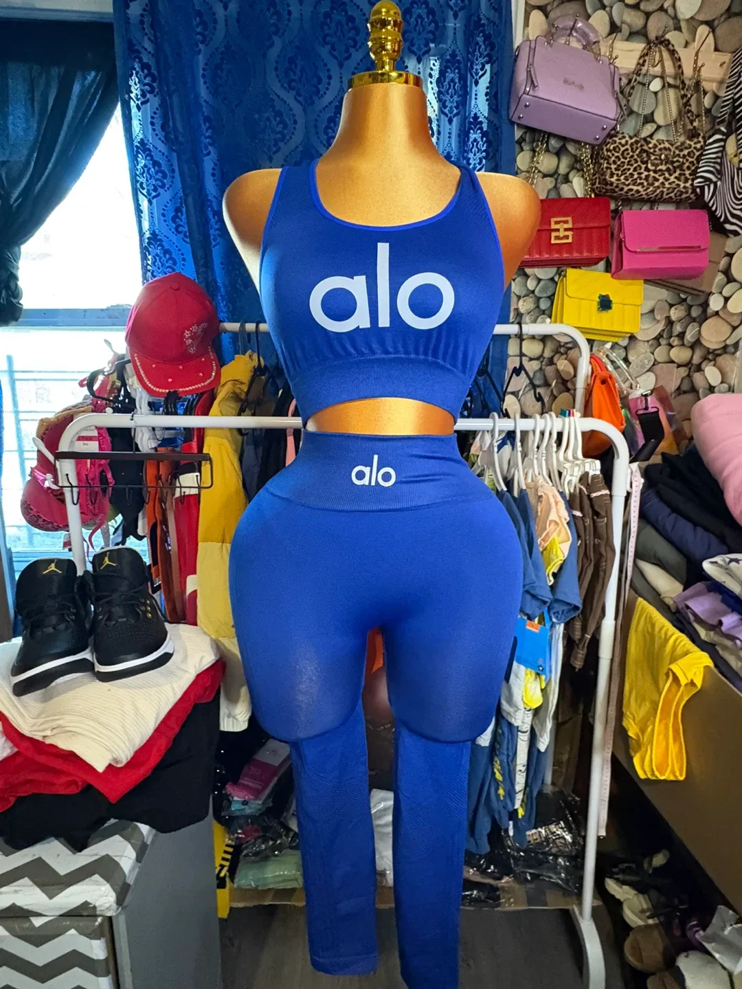 Alo Yoga Blue Activewear Set image indicator(2)