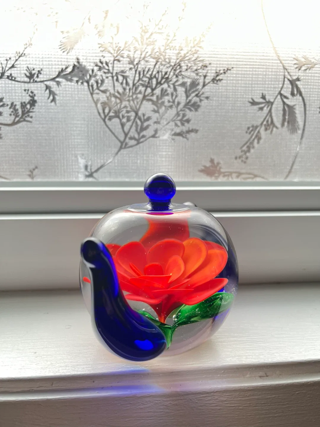 Dynasty Gallery Heirloom Glass Teapot Paperweight image indicator(3)