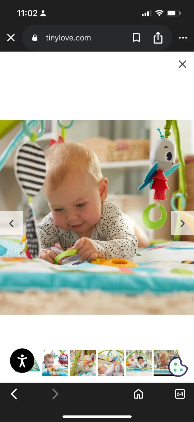 New Tiny Love Gymini Sunny Day Activity Gym image indicator(6)