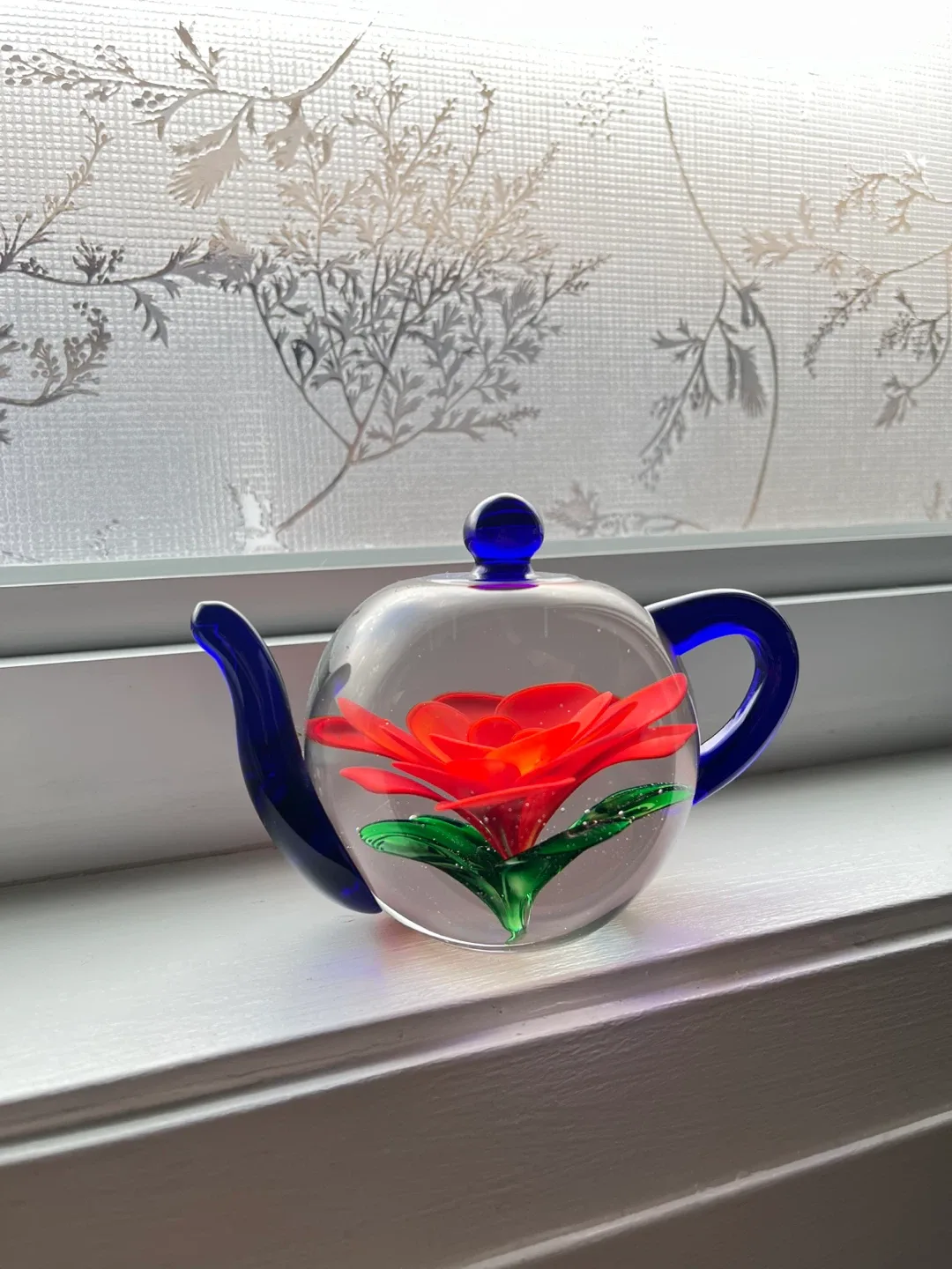 Dynasty Gallery Heirloom Glass Teapot Paperweight image indicator(4)