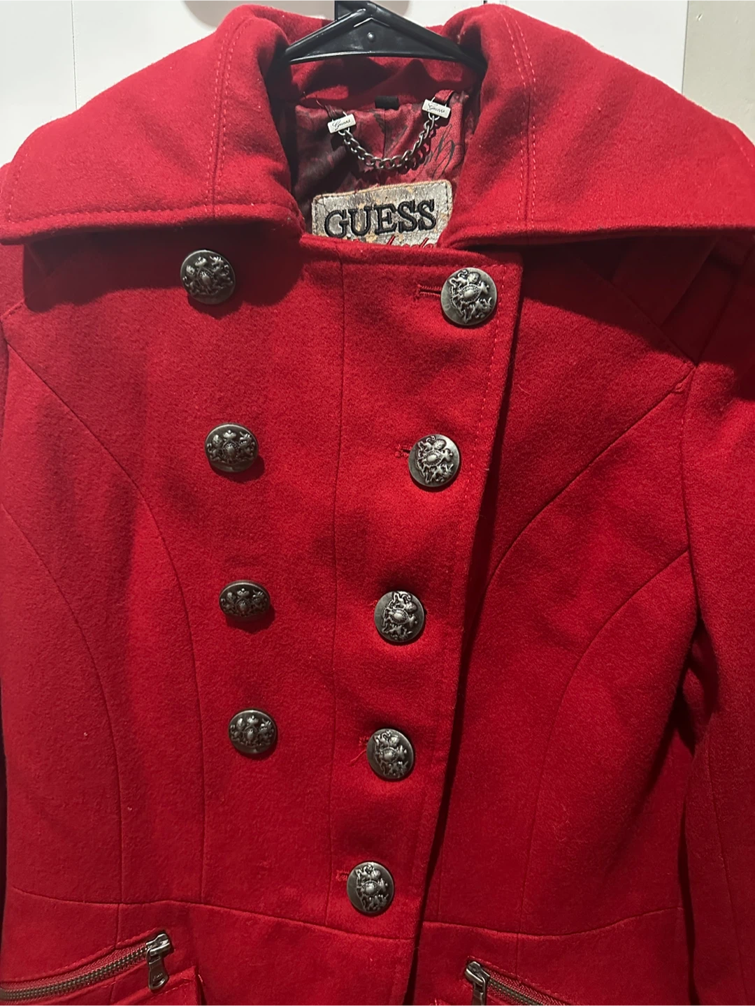 Guess Red Wool Blend Coat - photo 3