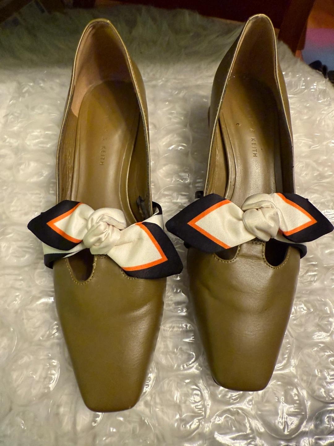 Charles & Keith Olive Green Heels